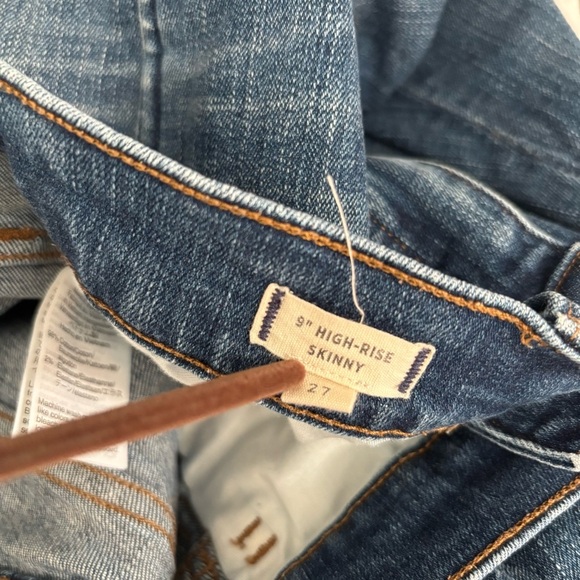 Madewell Women's Size 27 Blue 9" High Rise Skinny Jeans - Picture 4 of 6